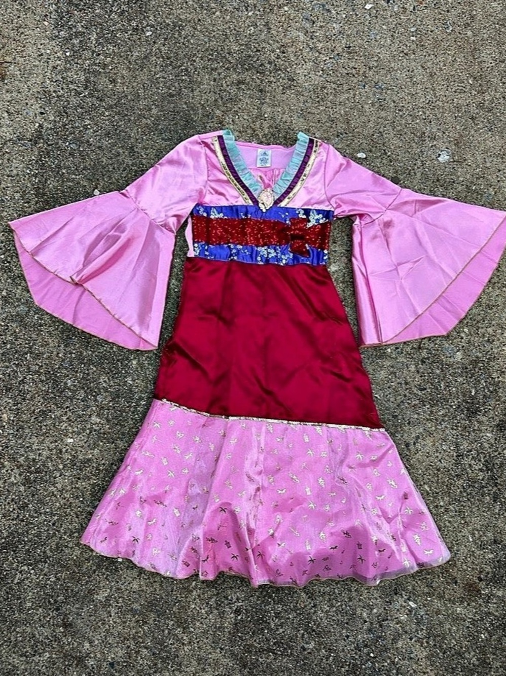 Disney Store Mulan Costume for Kids Mulan Costume Dress Pink & Purple Girls size